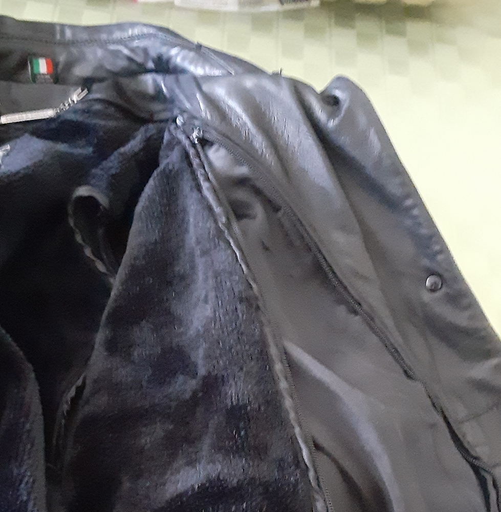 Knoles&Carter black Italian lamb skin leather coat, jacket - Picture 10 of 11